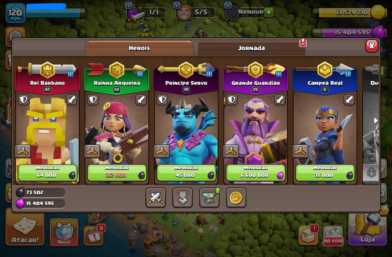 Conta Clash of Clans CV13 nivel 120 - herois fortes — foto 2