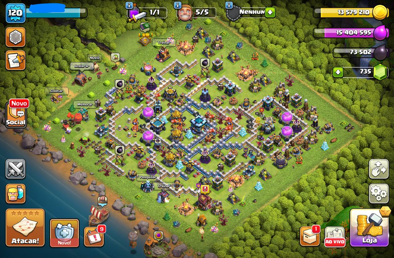Conta Clash of Clans CV13 nivel 120 - herois fortes — foto 4