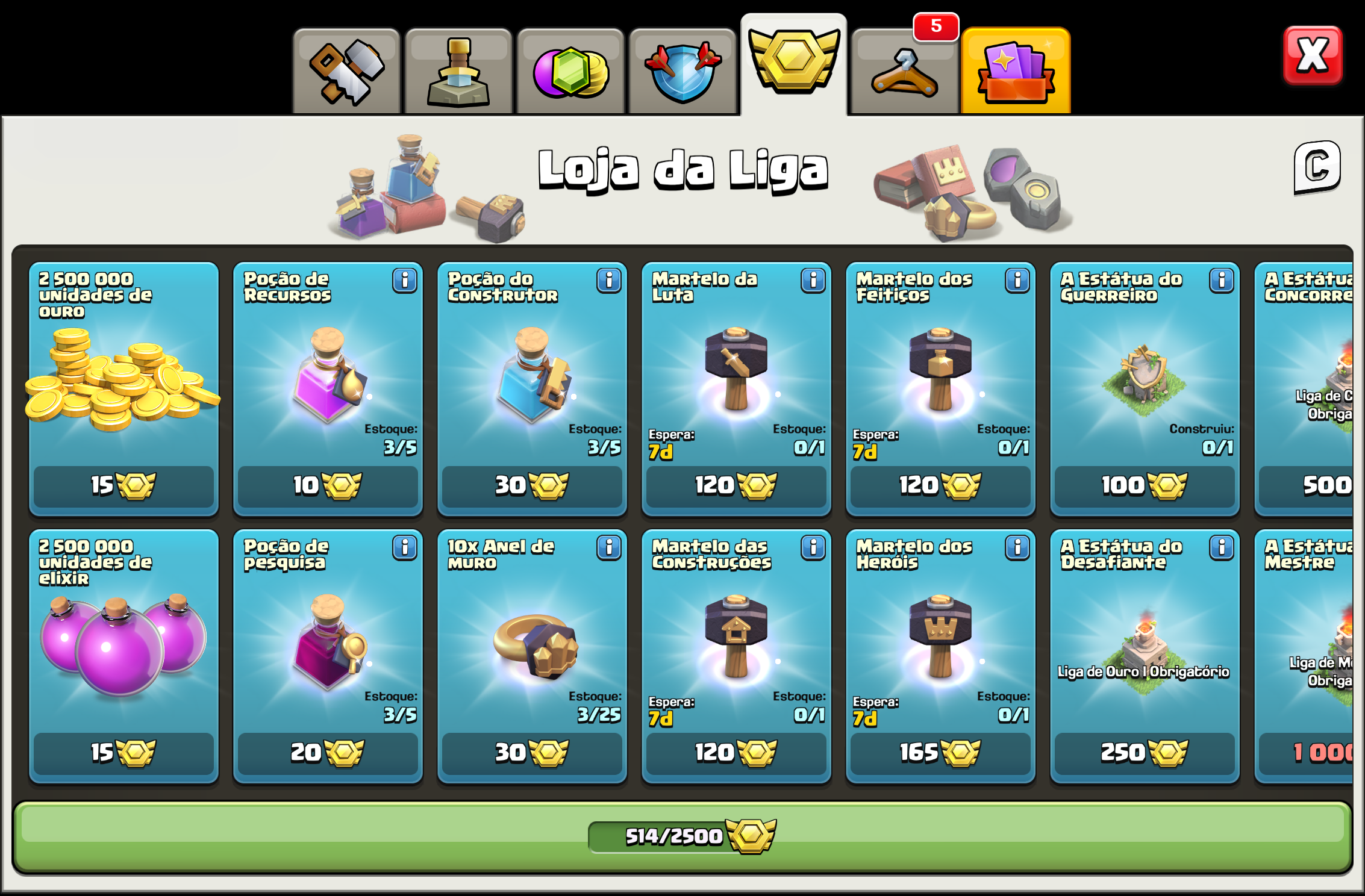 🔥 CLASH OF CLANS NÍVEL 186 | HERÓIS 69+ | 1.409 GEMAS | CONTA FULL AVANÇADA 🔥 — foto 5