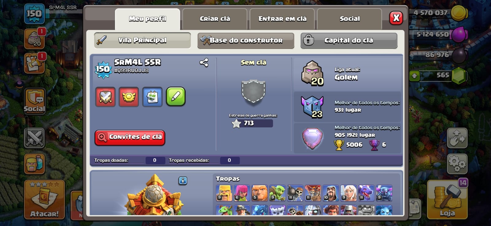 CV 16 | Lvl 150 | Rainha 73 | Guardião 38 | Liga Lenda — foto 4