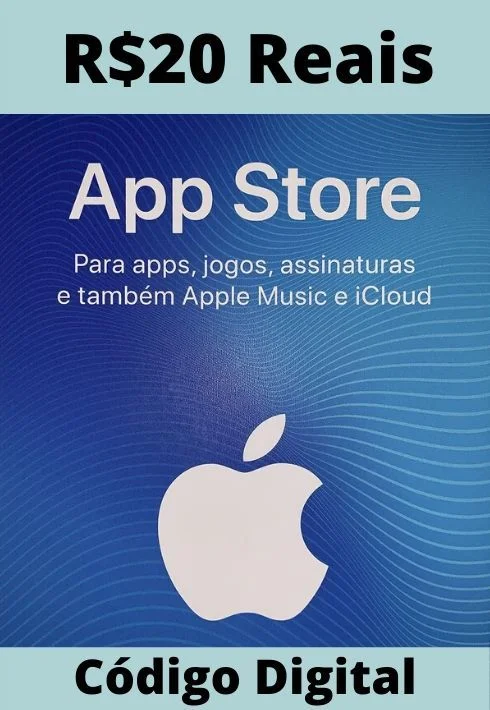 Cartão Presente Apple iTunes R$20 - App Store Brasil — foto 4